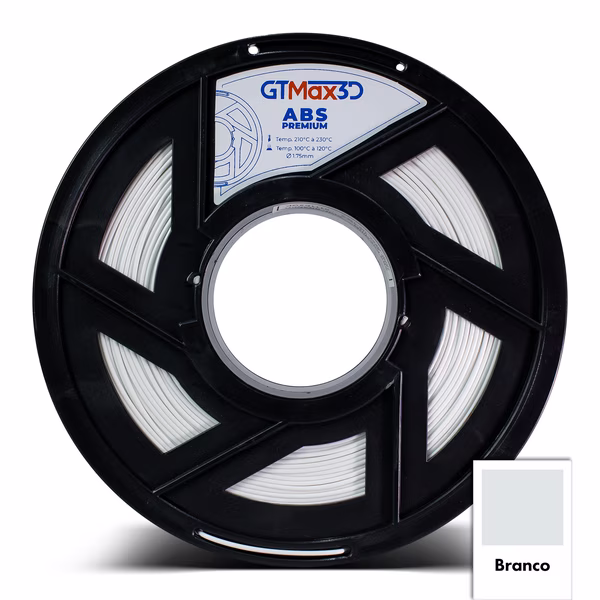 Filamento GTMAX3D ABS BRANCO 1kg