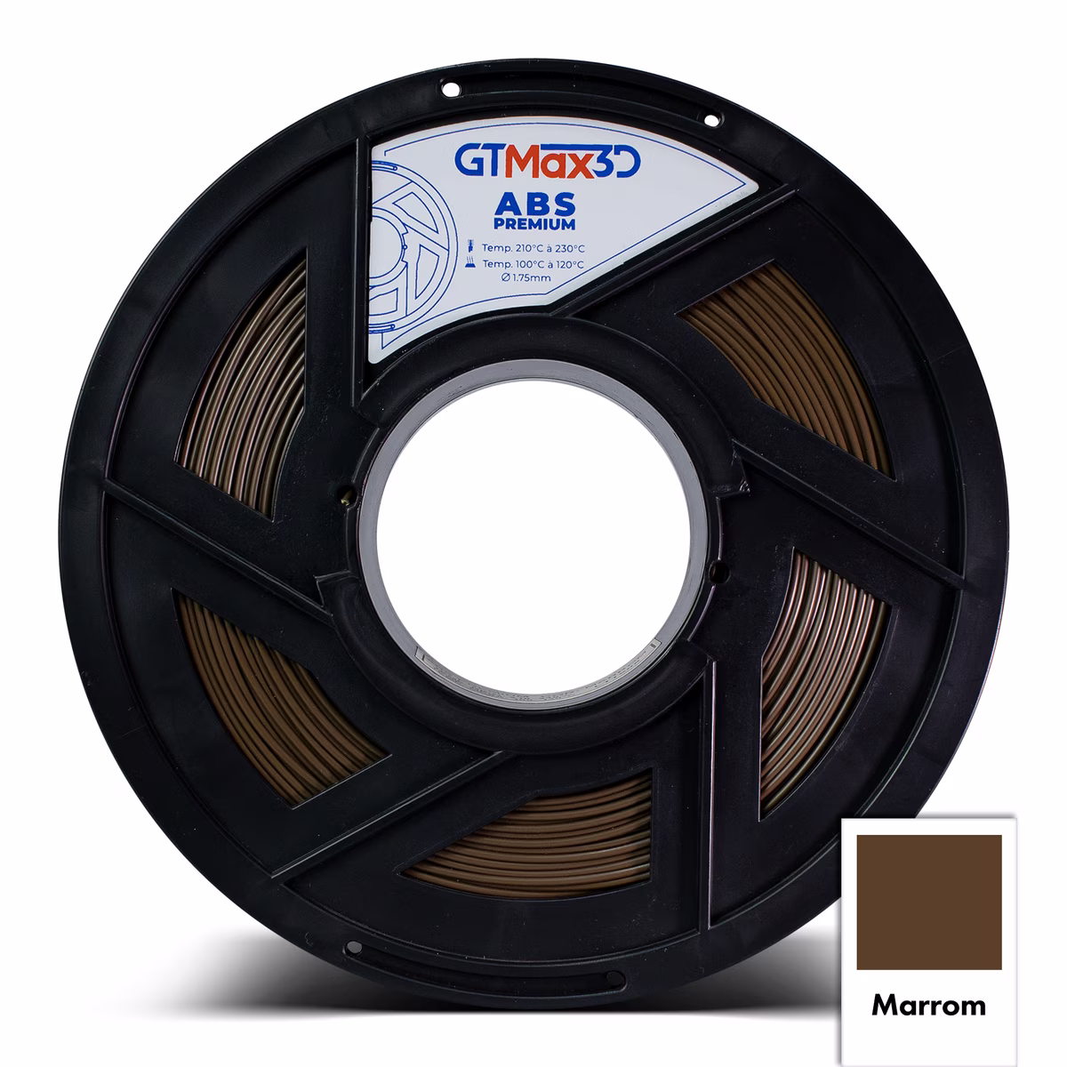 Filamento GTMAX3D ABS MARRON 1kg