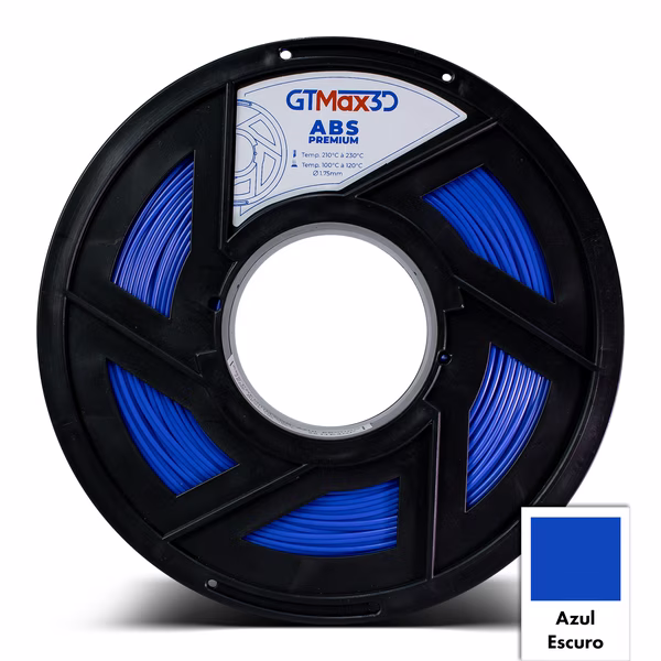Filamento GTMAX3D ABS AZUL ESCURO 1kg