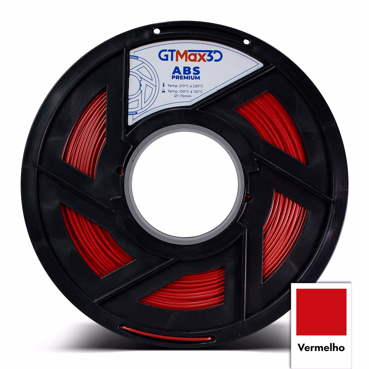 Filamento GTMAX3D ABS VERMELHO 1kg