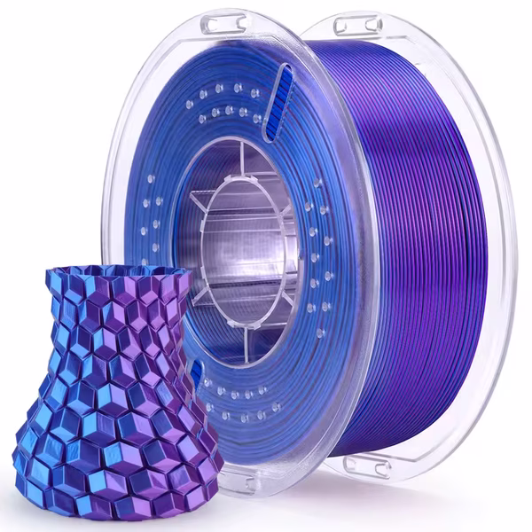 filamento ELEGOO PLA SILK PURPLE BLACK 1kg