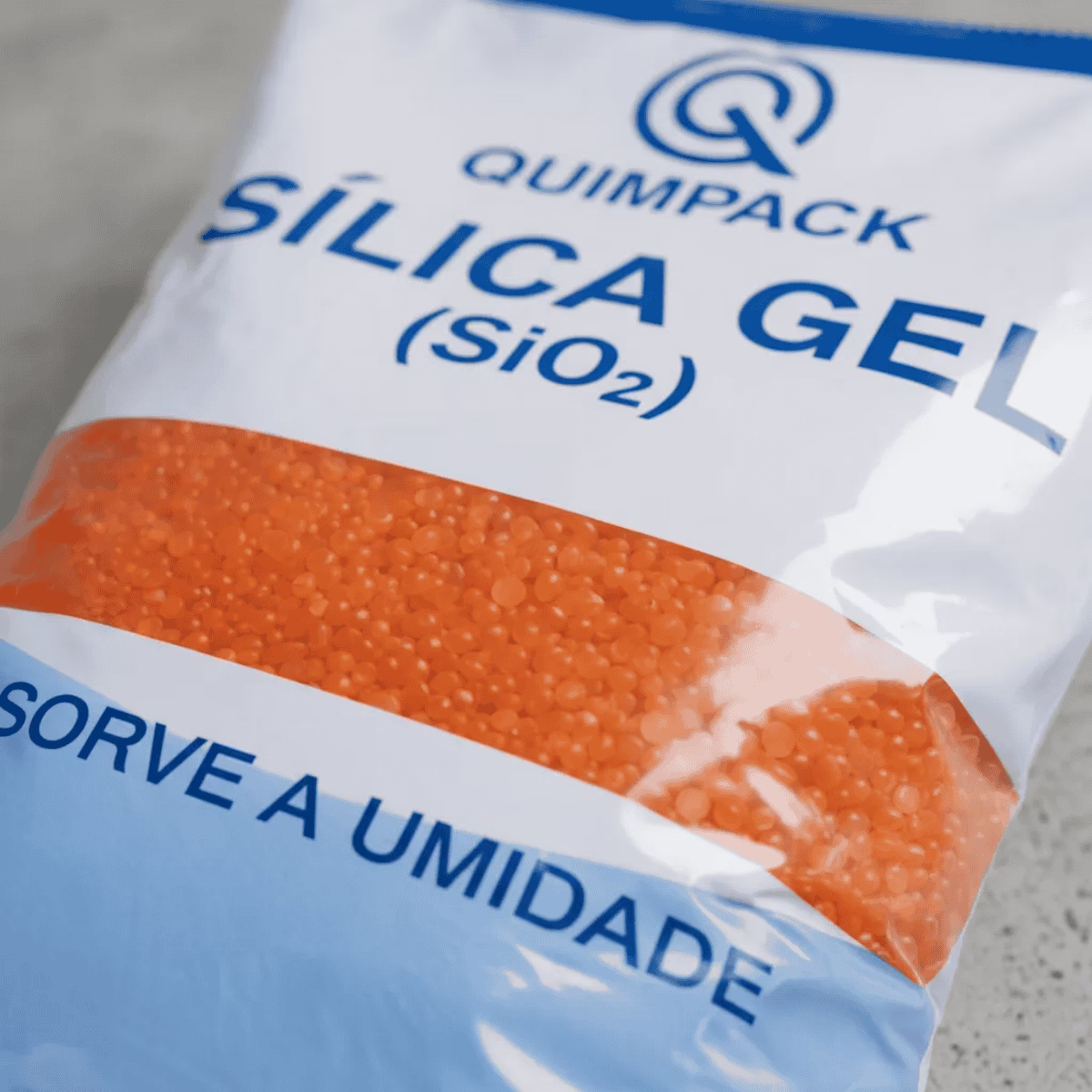 Silica gel laranja - pacote 1kg